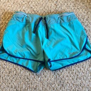 Patagonia running shorts.